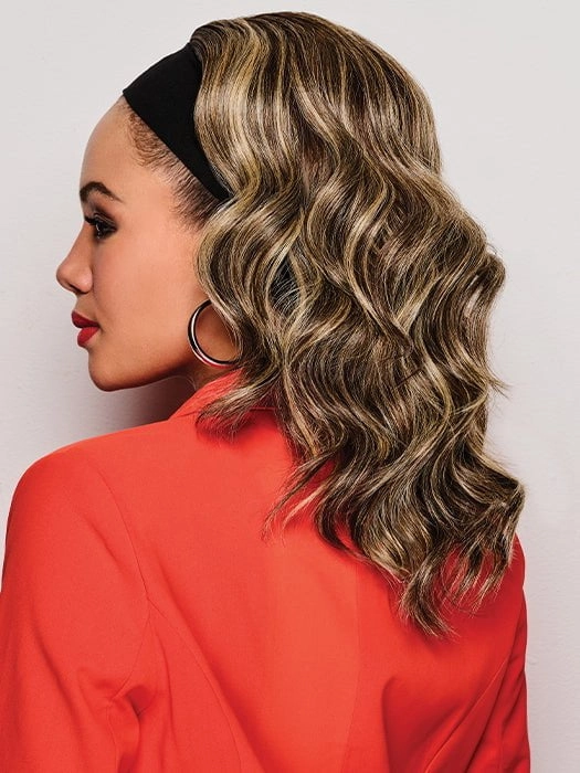 18" Wavy Waves Headband Wig | Synthetic Hairpiece