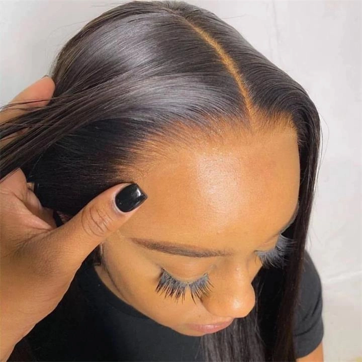 24 Hours Shipping $199=30inch Pre Bleached 13x6 Straight Lace Front Wigs Human Hair 180% Density HD Lace Glueless Wigs No Code Needed