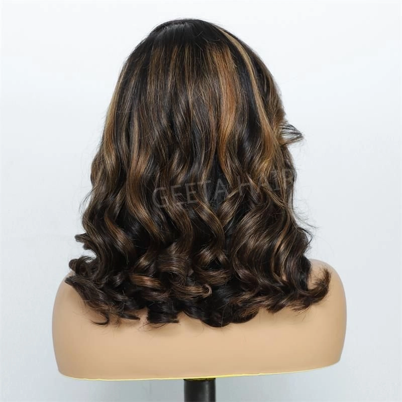 24 Hours Shipping Highlight Brown Glueless G1B/30 Color Body Wave 13x4 HD Lace Front Wig Pre Plucked 180% Density