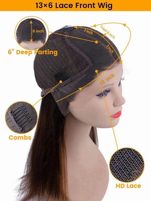 24hrs shipping Brazilian Virgin Hair Wigs Undetectable HD Lace Curly Style 13x6 Lace Front Wigs NCF173