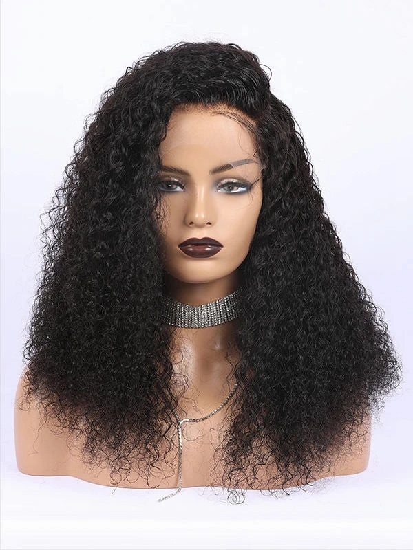 24hrs shipping Chinalacewig Best Undetectable Invisible 360 HD Lace Frontal Wigs Curly CF115