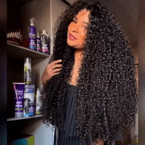 300% Density HD Lace Front Wigs Human Hair 13x4 Curly Wave Lace Front Wigs Human Hair Pre Plucked Bleached Knots Glueless Wigs