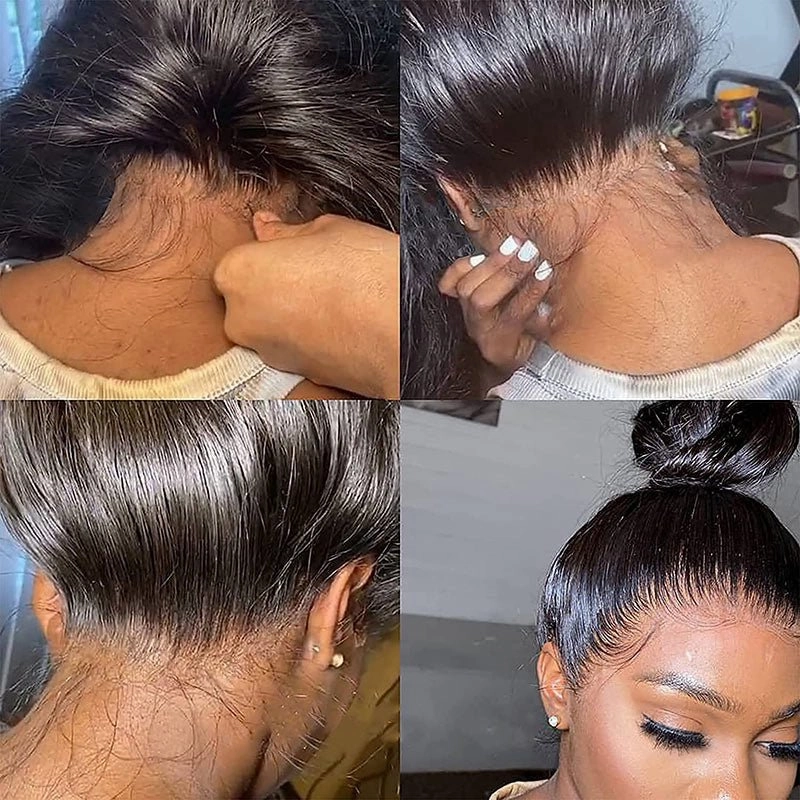 360 HD Lace Front Human Hair Wigs Invisible Water Wave Lace Front Wig With Pre Plucked Hairline For Black Women-Geetahair