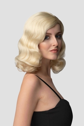 40s blonde pinup style wig with marcel waves: Lauren