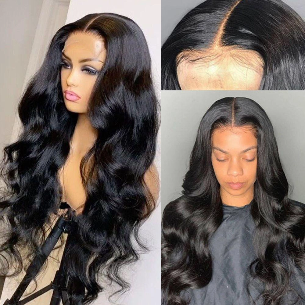 4x4 Lace Closure Body Wave 180% High Density Brazilian Real Human Hair Wigs-Geeta Hair