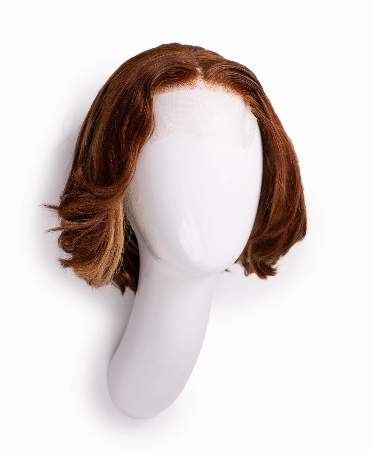 4x4 lace front wig - 10" - blonde with face-framing highlights.