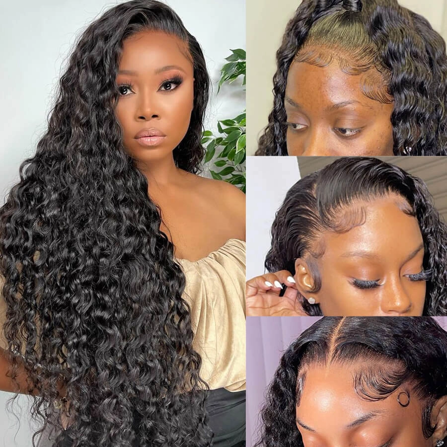 50% Extra $100 OFF : Deep Wave 13x6 Invisible HD Lace Frontal Wig-Flash Sale, Only 2 Days