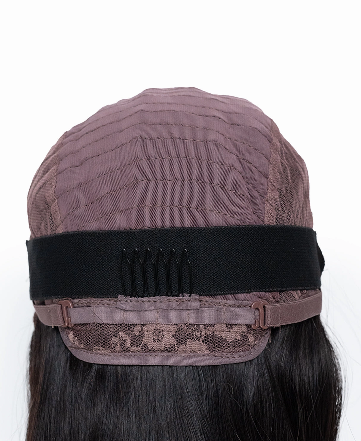 5x5 lace front blunt cut wig - 14" natural black.