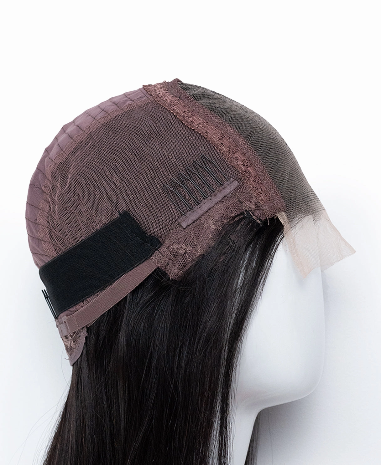 5x5 lace front blunt cut wig - 14" natural black.