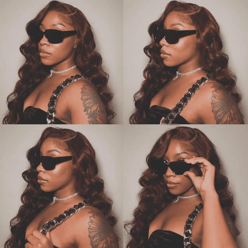 70% OFF| Reddish Brown Loose Wave Wig 6x4 Put on and Go Glueless Wigs with Bleached Knots US ONLY