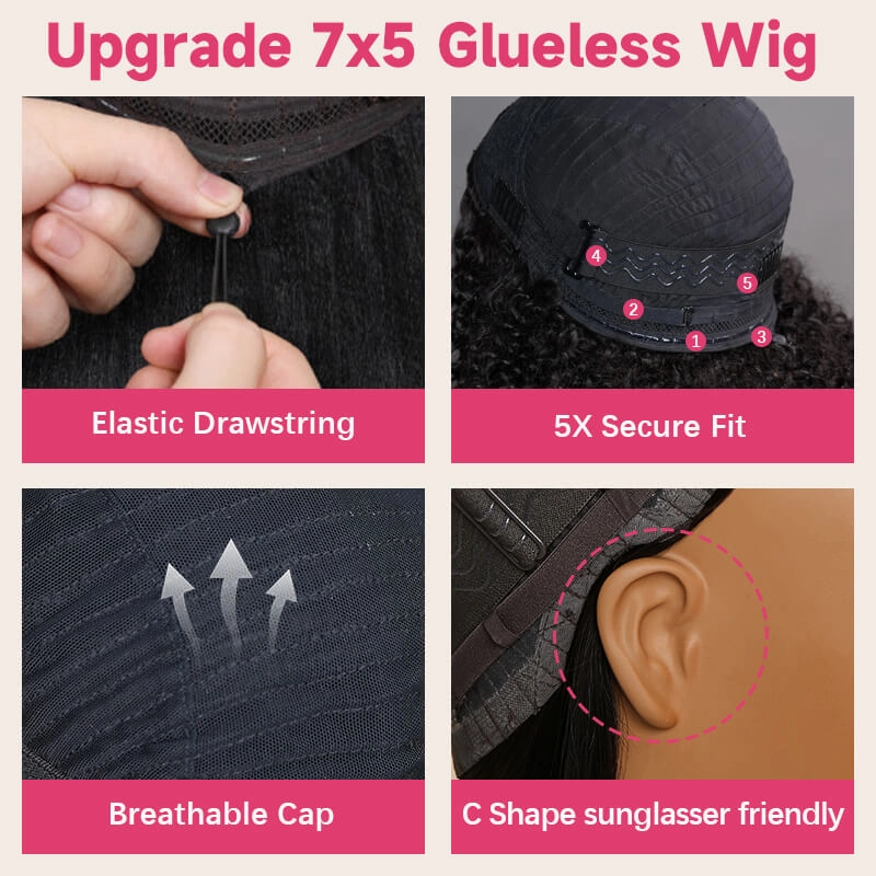 $199= 2 Wigs |  Geeta Highlight Water Wave 13x4 Lace Front Wig and 7x5 Glueless Lace Brown Wig Bogo Sale