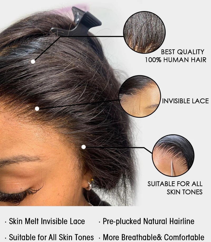 $199=30inch 13x4 HD Lace Front Loose Deep Wave Glueless Human Hair Wig Long Loose Wave HD Lace Wigs No Code Needed