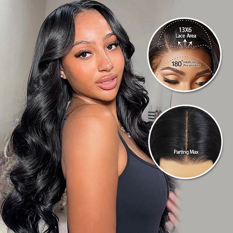 $199=30inch Tiktokers Recommend 180% Density Body Wave HD Lace Frontal Wig Pre Bleached Glueless Wigs-Geeta Hair