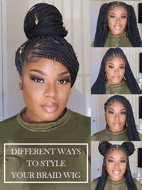  Chinalacewig Beyonc Honey Blonde Knotless Braid Wig Swiss Full Lace with Human Hair Roots