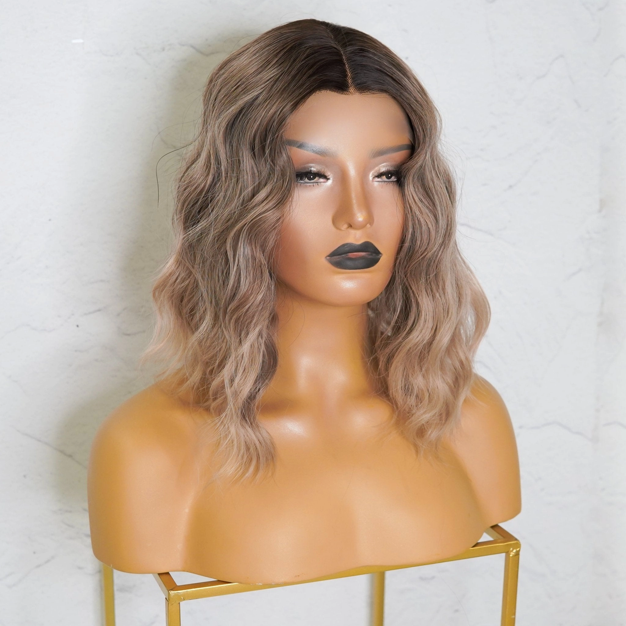 ALESSANDRA Ombre Ash Blonde Lace Front Wig