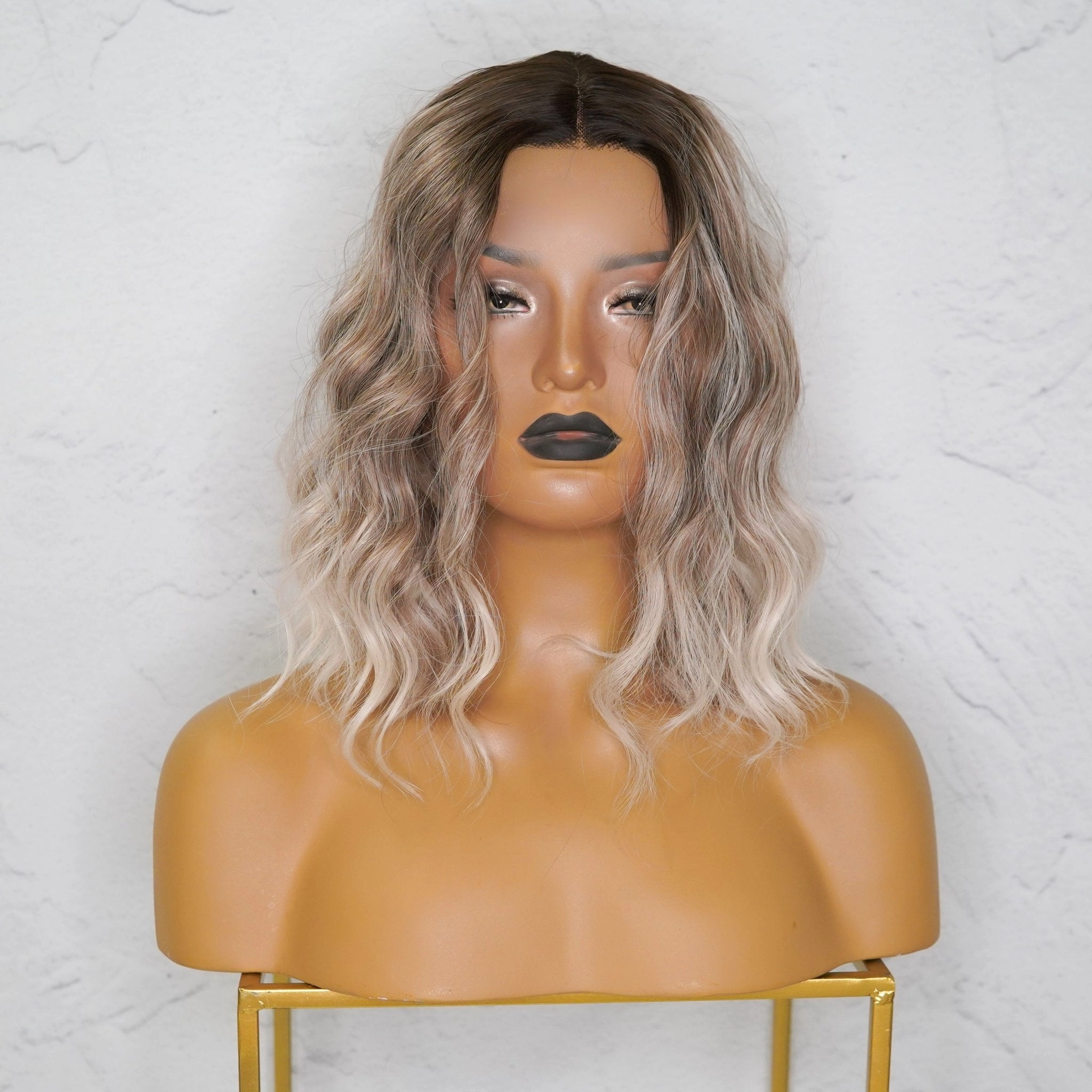 ALESSANDRA Three Tone Ombre Blonde Lace Front Wig