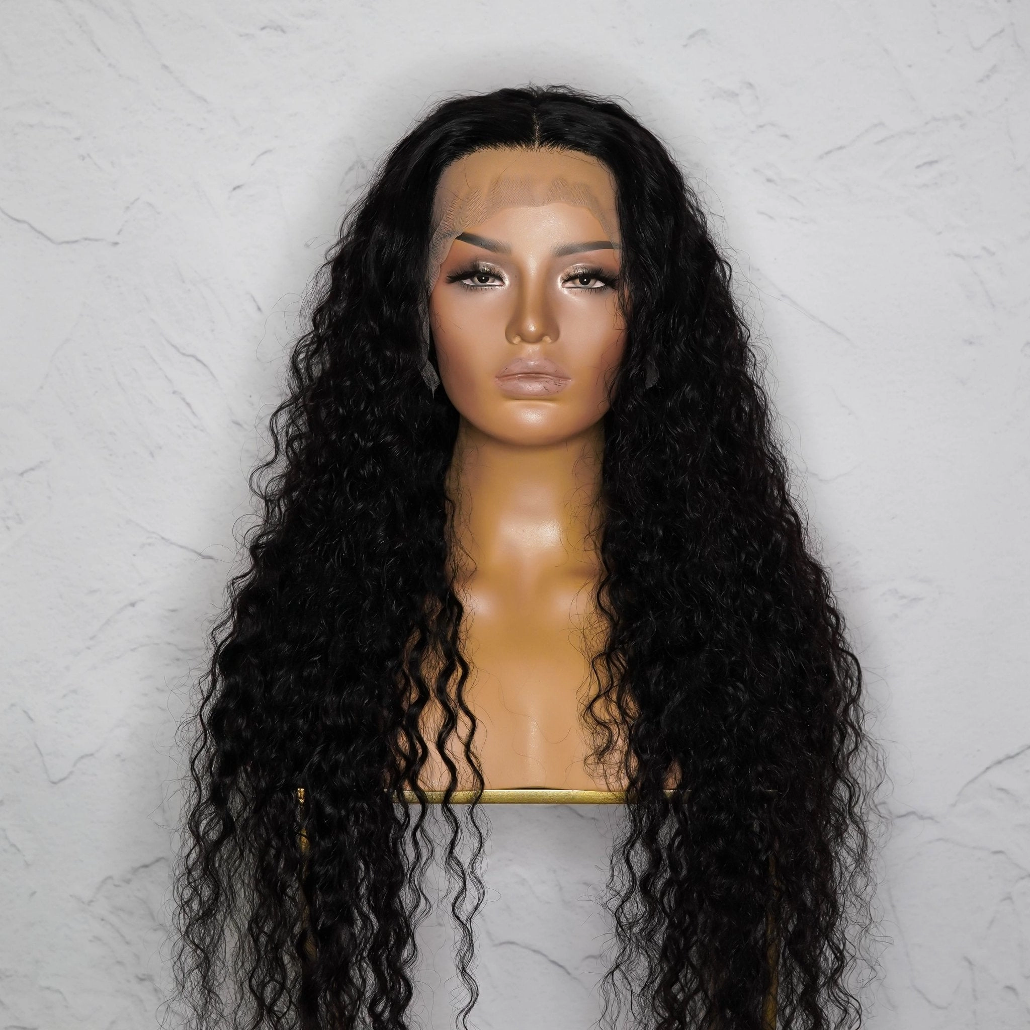 ALEX Natural Black Raw Curl Human Hair Lace Front Wig