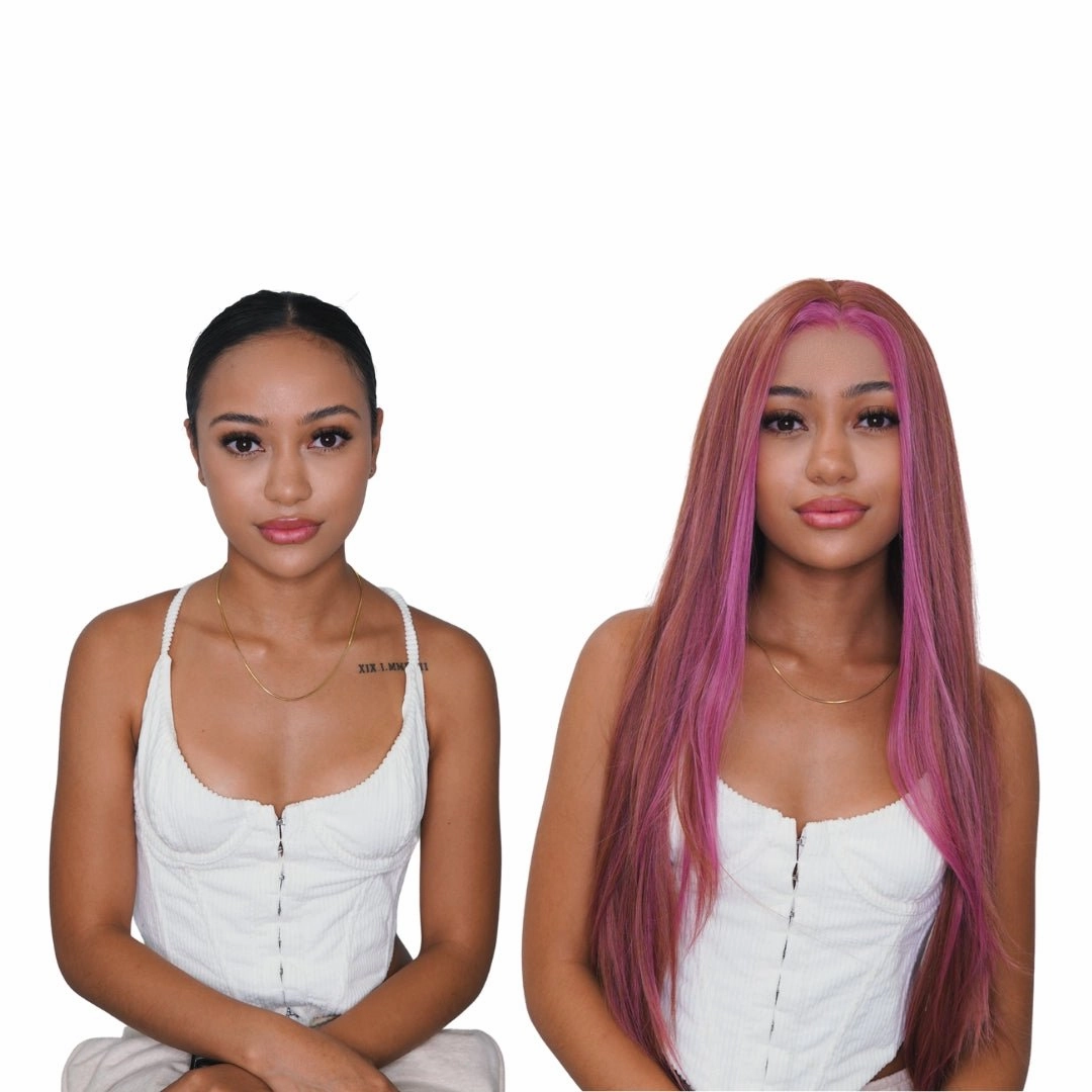 ALICIA Ombre Mauve Lace Front Wig