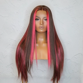 ALICIA Ombre Pink Lace Front Wig