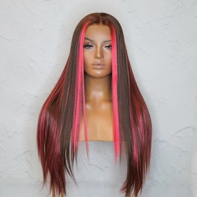 ALICIA Ombre Pink Lace Front Wig