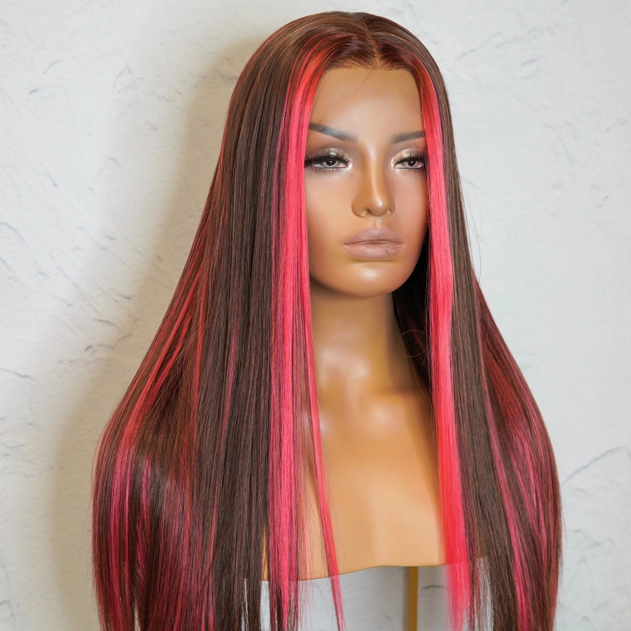 ALICIA Ombre Pink Lace Front Wig