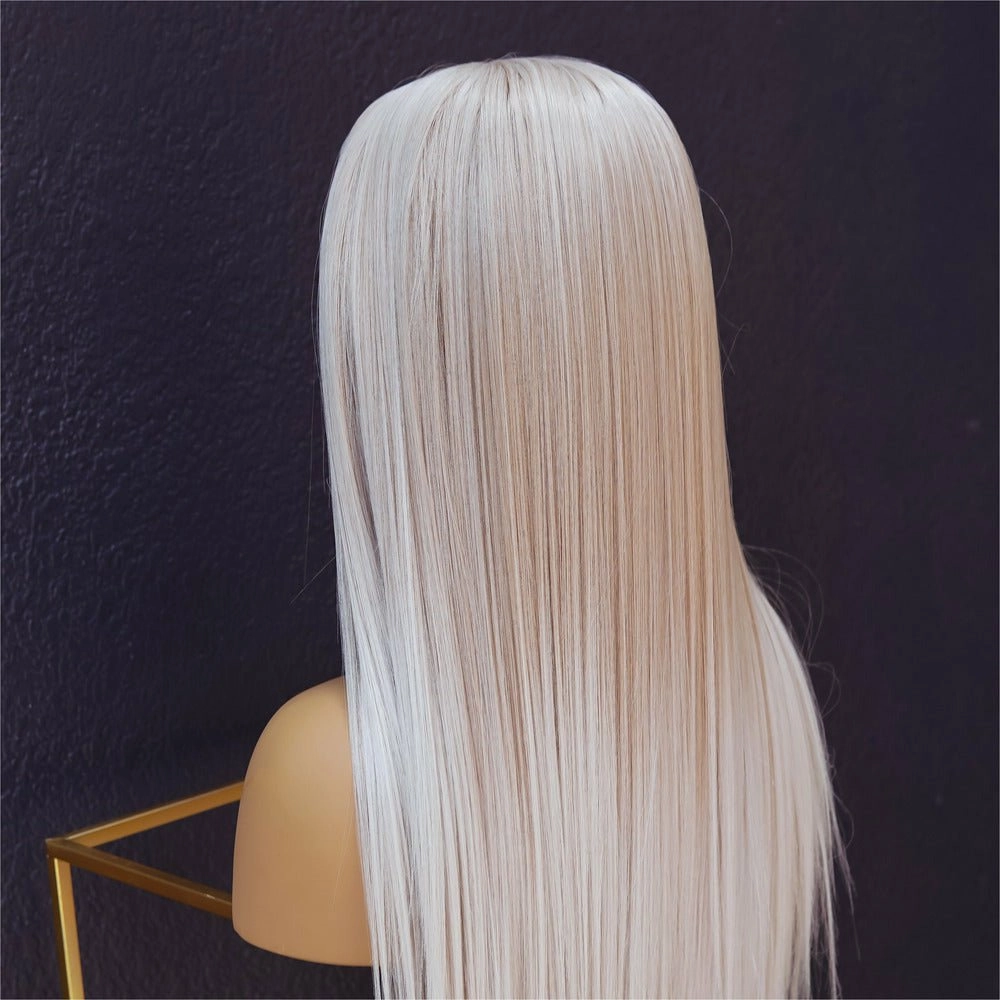 ALICIA Ombre White Blonde Lace Front Wig