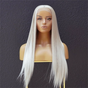ALICIA Ombre White Blonde Lace Front Wig