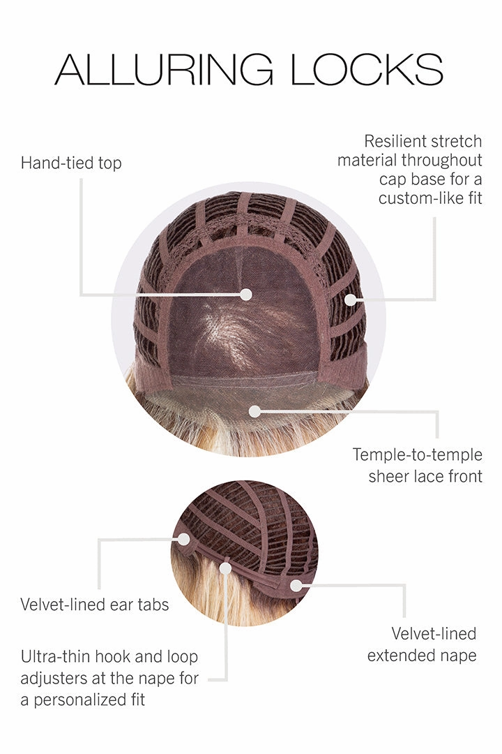 Alluring Locks Wig by Gabor | Heat Friendly Synthetic Hair | Average Cap