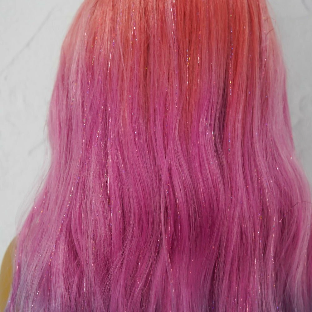AMBER Tinsel Glitter Ombre Lace Front Wig