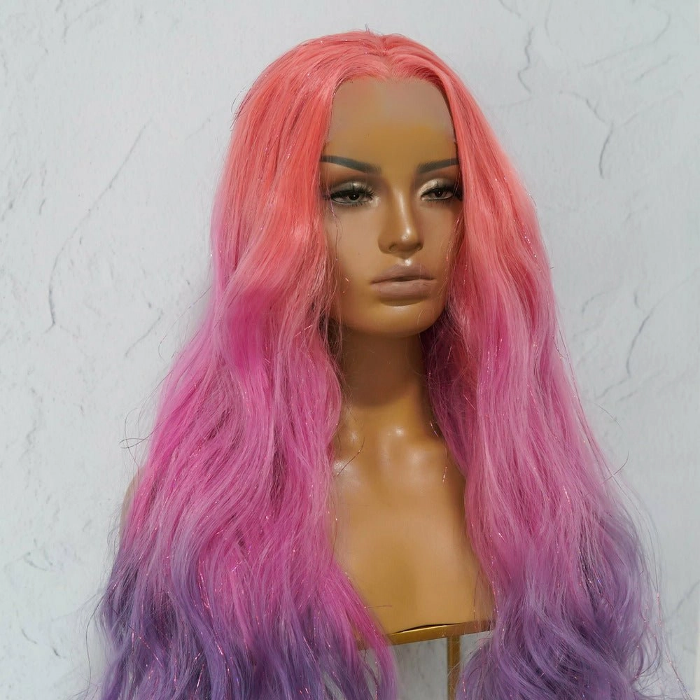 AMBER Tinsel Glitter Ombre Lace Front Wig