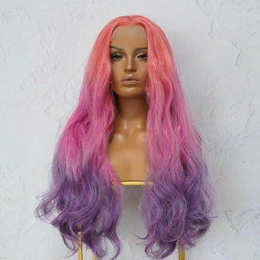 AMBER Tinsel Glitter Ombre Lace Front Wig