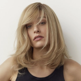 Angelina Human Hair Mono/Hand-Tied Lace Front Wig NJ Creation Paris