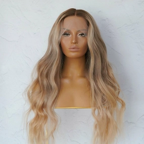 ARIA Mixed Blonde Ombre Human Hair Full Lace Wig