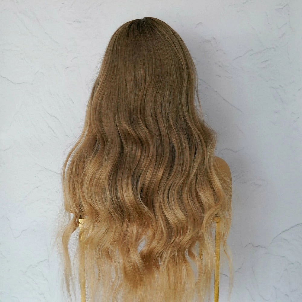 ARIA Mixed Blonde Ombre Human Hair Lace Front Wig