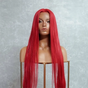 ARIEL 30" Red Lace Front Wig