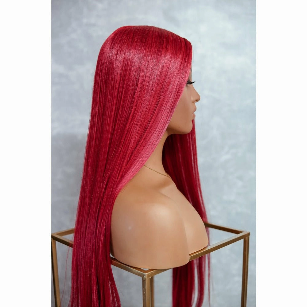 ARIEL 30" Red Lace Front Wig