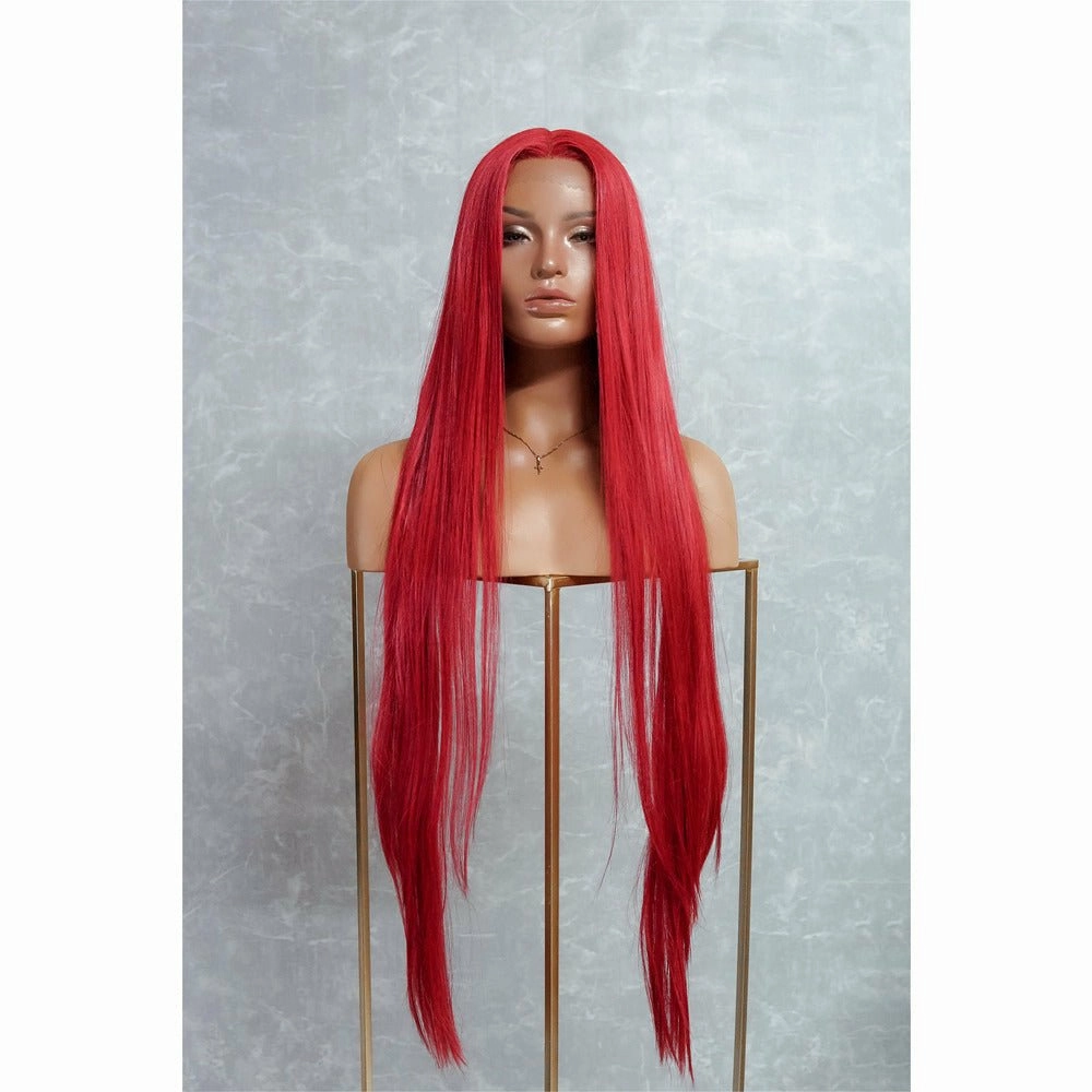 ARIEL 30" Red Lace Front Wig