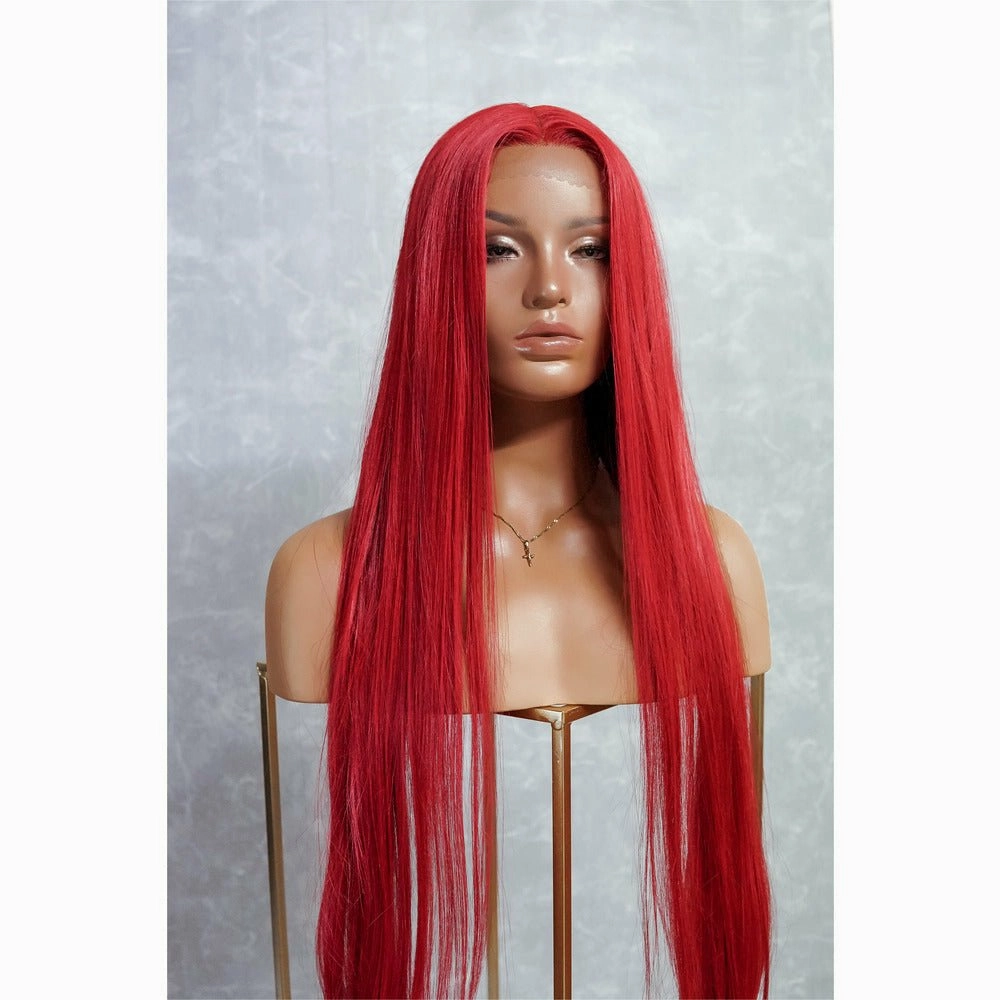 ARIEL 30" Red Lace Front Wig