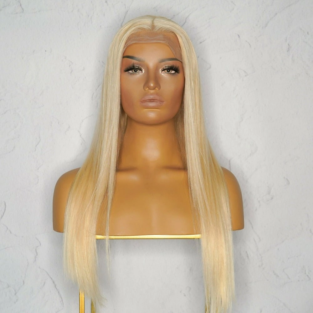 ASHANTI Blonde Human Hair Lace Front Wig