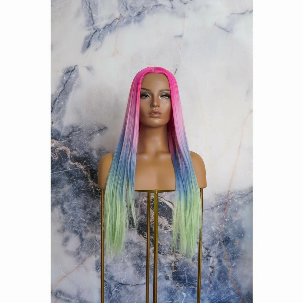 ATLANTIS Rainbow Ombre Lace Front Wig