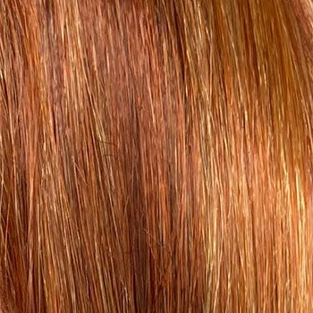 Auburn pinup style wig, finger waved with short fringe, 1950s style: Heidi