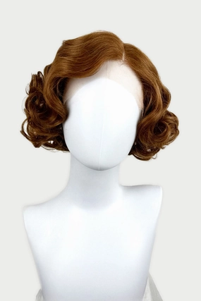 Auburn pinup wig, lace front, vintage style: Tawney