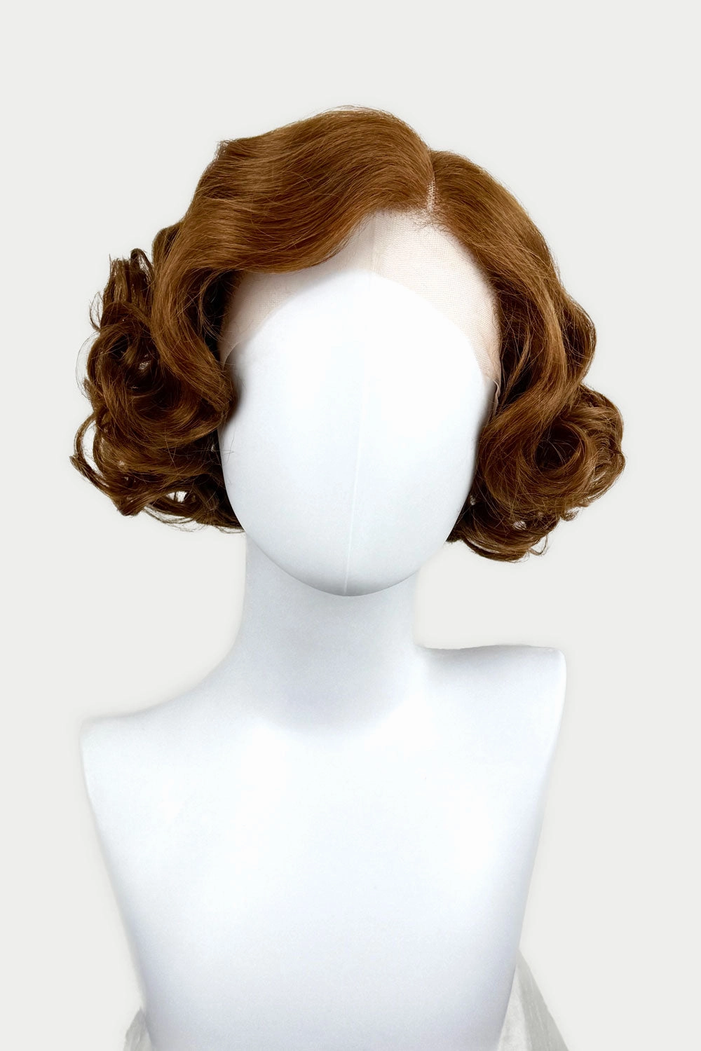 Auburn pinup wig, lace front, vintage style: Tawney