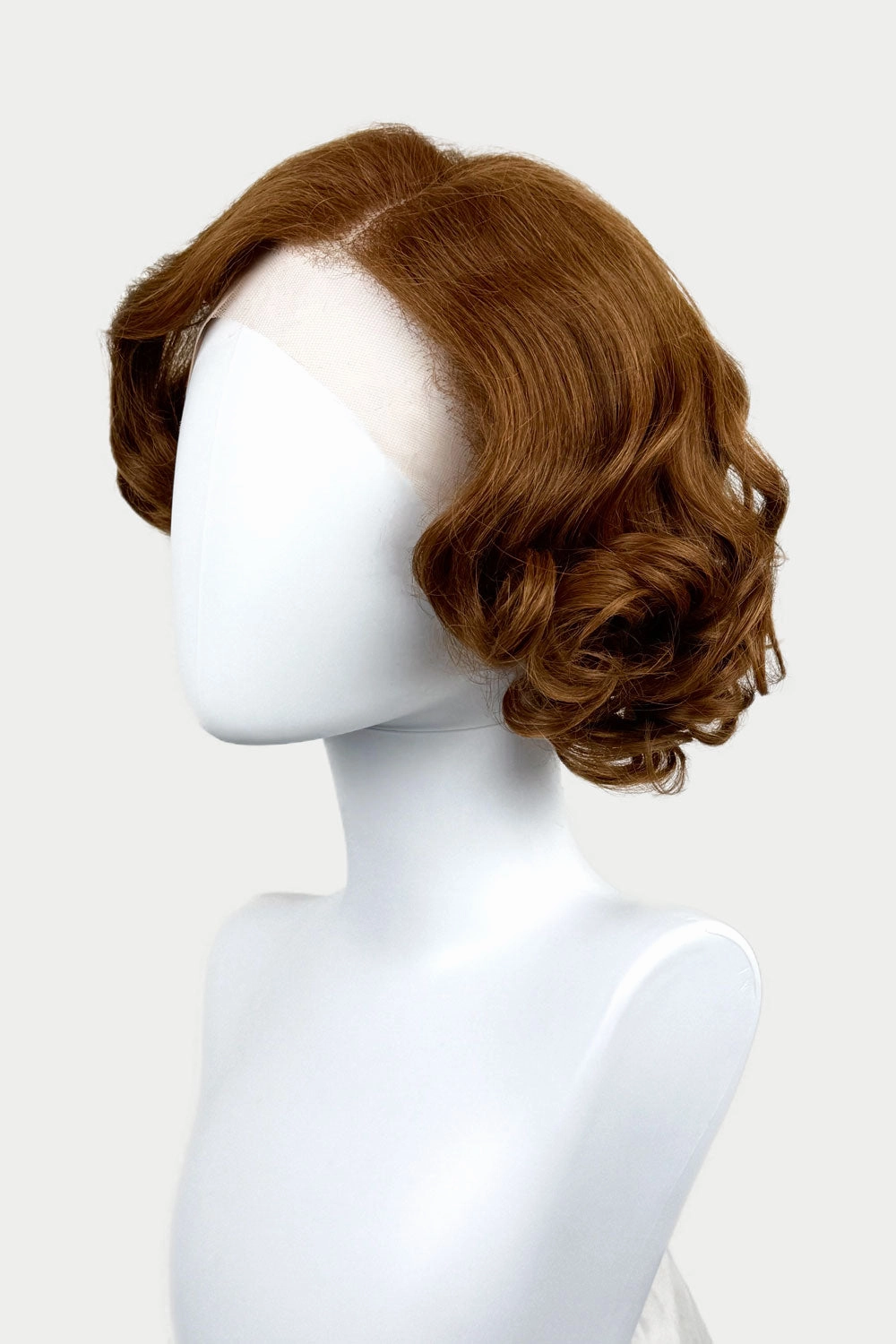 Auburn pinup wig, lace front, vintage style: Tawney