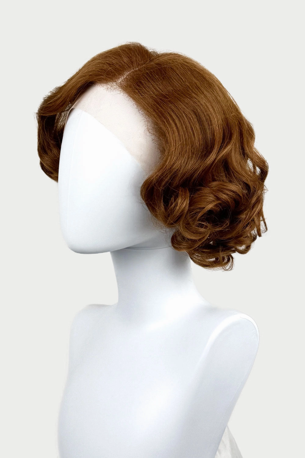 Auburn pinup wig, lace front, vintage style: Tawney