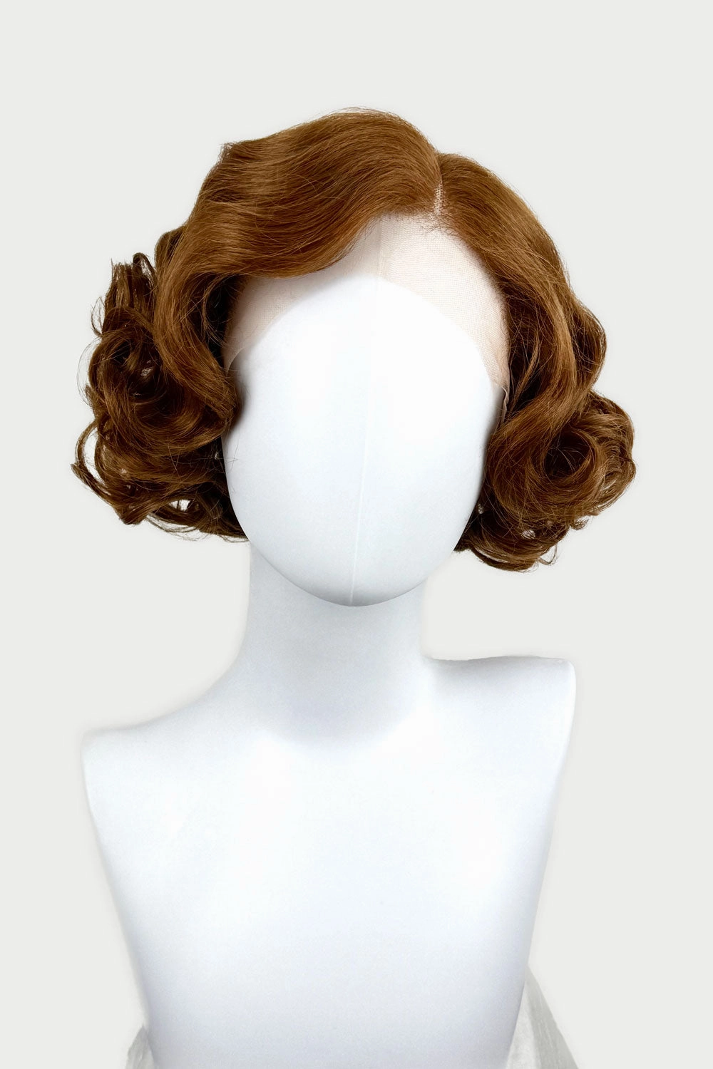 Auburn pinup wig, lace front, vintage style: Tawney