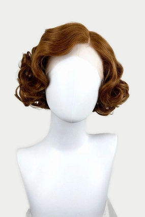 Auburn pinup wig, lace front, vintage style: Tawney