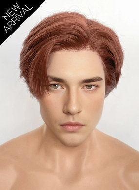 Auburn Straight Lace Front Synthetic Men's Wig LF8048