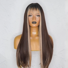 AVERY MOCHA Fringe Wig