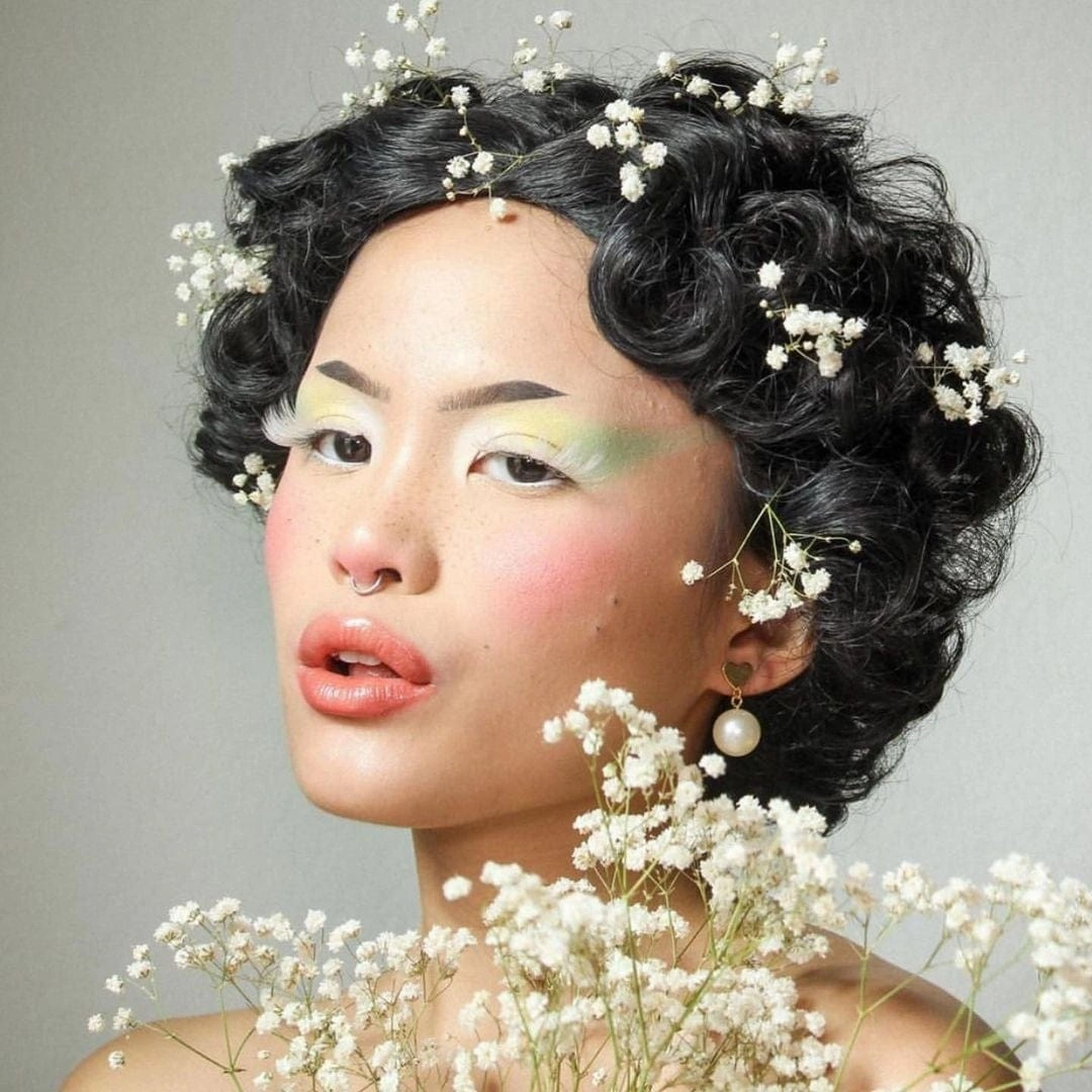 Black 1920s 1930s Style Wig with Finger Waves: Cassie